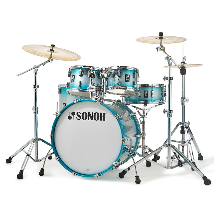 Sonor AQ2 Drum Kit Stage Aqua Silver Burst Nottingham Sonor Drums Drum and Guitar